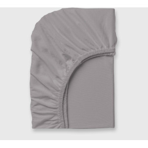 Чаршаф с ластик Нова 140х200 см. - Сив Ранфорс